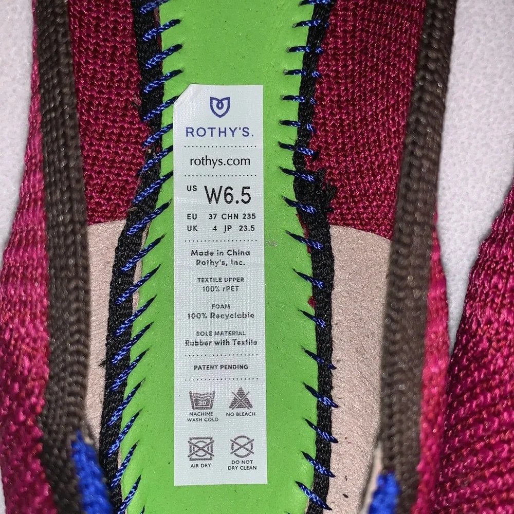 ROTHY’S SIZE 6.5 BRAND NEW AND GORGEOUS THE POINT SLIP ON FLATS - Picture 7 of 10